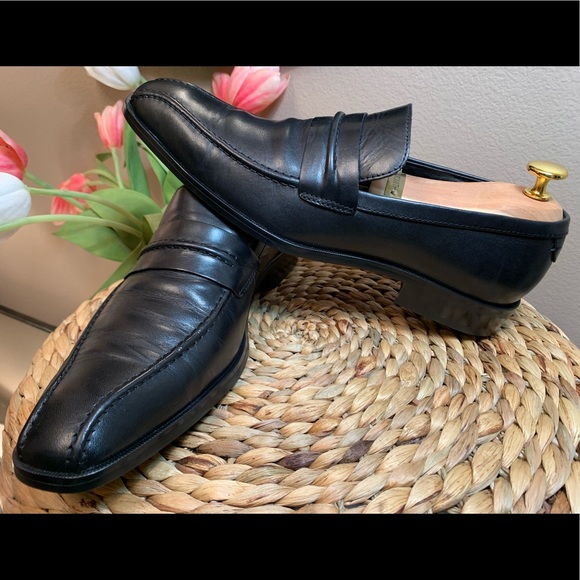 Calvin Klein Black Slip On Dress Loafer - Picture 2 of 8